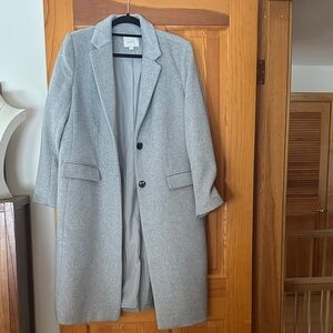 LOFT Women's Classic Gray Trench Coat